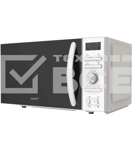 Микроволновая печь Vitek VT-MW0320 белый, 20 л, 700 Вт, переключатели - кнопки, поворотный механизм