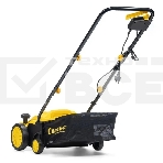 Скарификатор электрический Champion ESC1532 Мощность двигателя 1500 Вт, Напряжение сети 230,50 В, Гц, Вес c травосборником 9,3 кг, Ширина обработки 320 мм, Высота аэрации -4/0/+4/+12 мм, Высота скарификации -12/-8/-4/+4 мм, Тип/объем травосборника ткань/35 л, Регулировка высоты кошения/количество положений 4, Уровень мощности звука 96 дБ, Уровень звукового давления скарификатор/аэра 80/81 дБ, Уровень вибрации на рукоятке 3,245/3,335 (K=1,5 м/с) м/с2., фото7