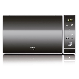 Микроволновая печь CASO MCG 25 Ceramic Chef зеркальный/черный, 25 л, 900 Вт, переключатели - кнопки, поворотный механизм