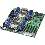 Серверная материнская плата ASRock GNR2D16-2T, 2xE2 (LGA 4710), встроен в процессор, 16xDDR5, 0xSATA, 2xM.2, 5xPCIe 5.0 x16, 1xVGA, 2x10Gb LAN, IPMI, 2xUSB-A 5Gbps, SSI EEB, фото4
