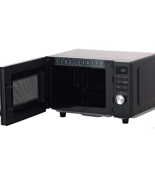 Микроволновая печь Gorenje MO20S4BC черный, 20 л, 700 Вт, переключатели - кнопки, поворотный механизм