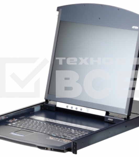 KVM консоль с переключателем ATEN 1L/1R 16p C5 D.Rail LCD KVM over IP SW