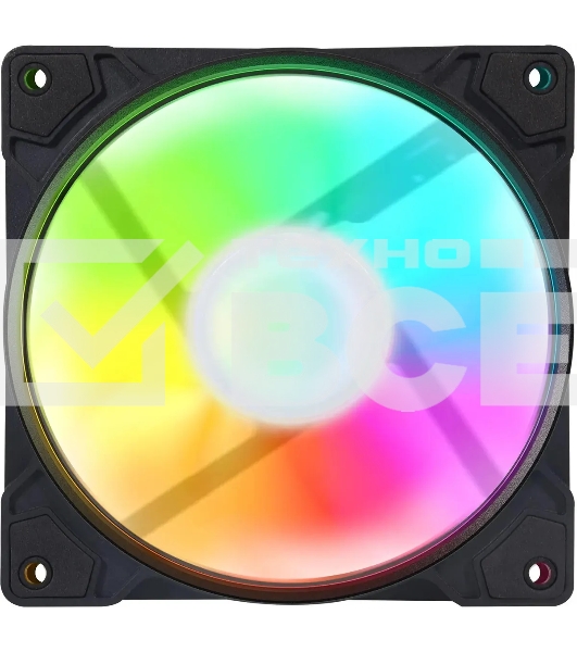 Вентилятор для корпуса GMNG GG-CF120ARGB1-PWMBK черный, 120 мм, 1500 об/мин, 26 дБ, 4 pin
