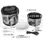 Мультиварка JVC JK-MC500 5 л, 860 Вт, серебристый с черным, фото5
