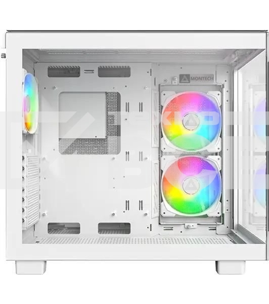 Компьютерный корпус Montech King 65 белый без БП ATX 2xUSB3.0 audio bott PSU