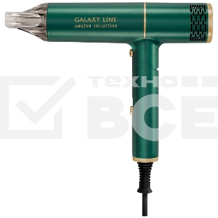 Фен для волос Galaxy Line GL 4360, амазонка, 1600 Вт, зеленый