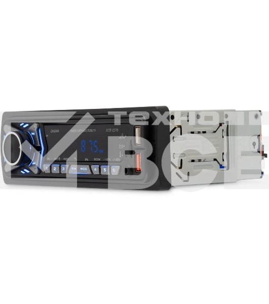 Автомагнитола Digma MCP-227B 1DIN 2x45Вт v5.0 USB 2.0 AUX 2 ПДУ