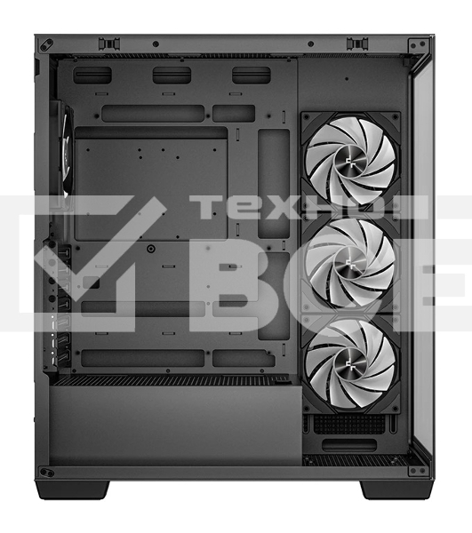 Корпус Deepcool CG580 4F черный без БП ATX 6x120mm 3x140mm 2xUSB3.0 audio bott PSU