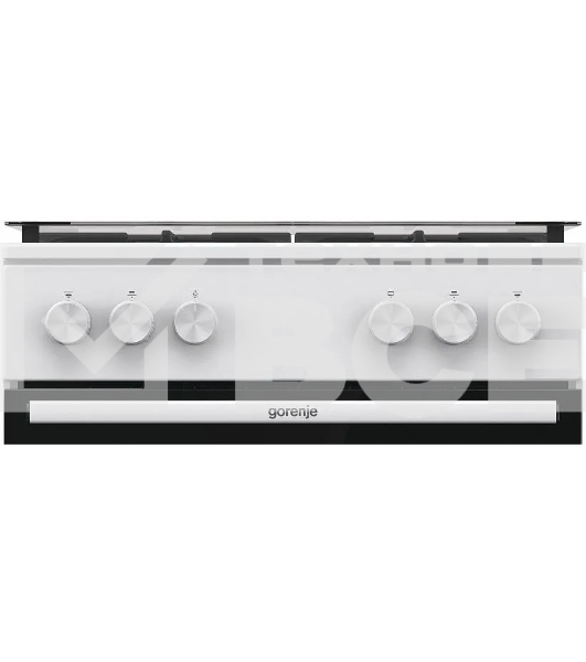Газовая плита Gorenje GG6A11WF, белый, автоматический электроподжиг варочной поверхности и духовки, чугунные решетки