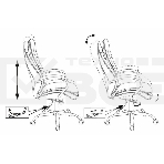 Кресло руководителя Бюрократ T-9950SL Fabric черный Light-20, крестовина металл хром, фото15