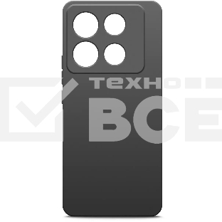 Чехол (клип-кейс) BoraSCO для Infinix Note 40 Silicone Case черный (73182)