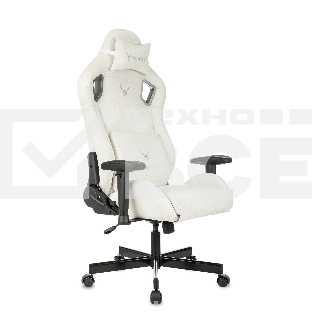 Кресло игровое Knight Outrider молочный Velvet 20 крестов. металл