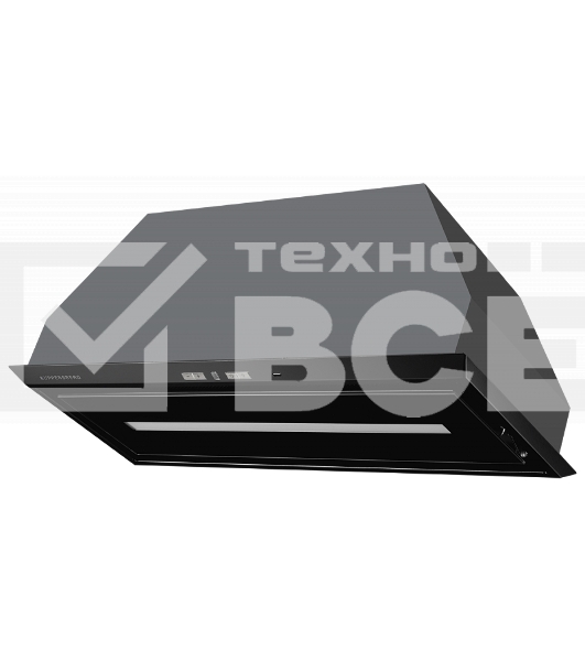 Вытяжка встраиваемая Kuppersberg Inbox 73 B черный управление: кнопочное (1 мотор)