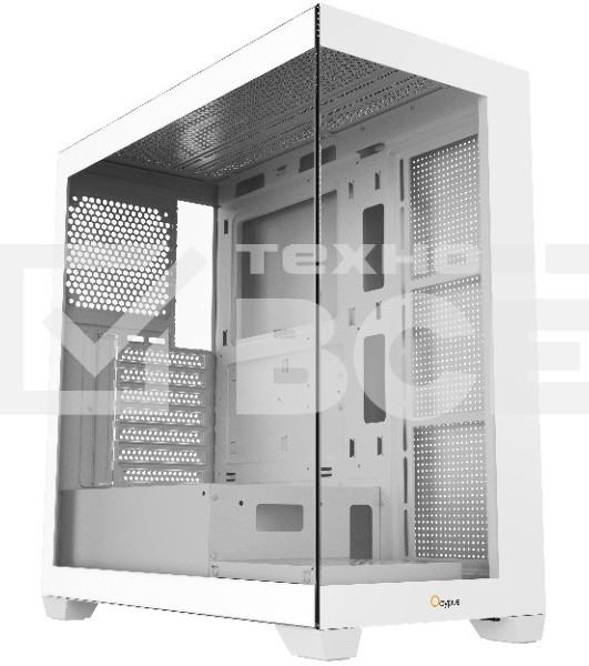 Компьютерный корпус Case Ocypus Gamma C72 WH ATX/win/white/no PSU/Tempered Glass