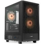 Компьютерный корпус HSPD M310, Mesh Mini-tower, черный, TG, 0.4 SPCC, 3x120мм ARGb mATX, mITX 180/280/160мм 1x2.5', 1x3.5', 4xPCI 2xUSB-A 3.0 452x277x418мм, фото 1