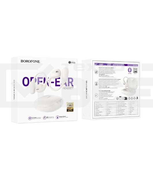 Наушники TWS Borofone BW66 Milky белый, вкладыши, Bluetooth, до 4 ч