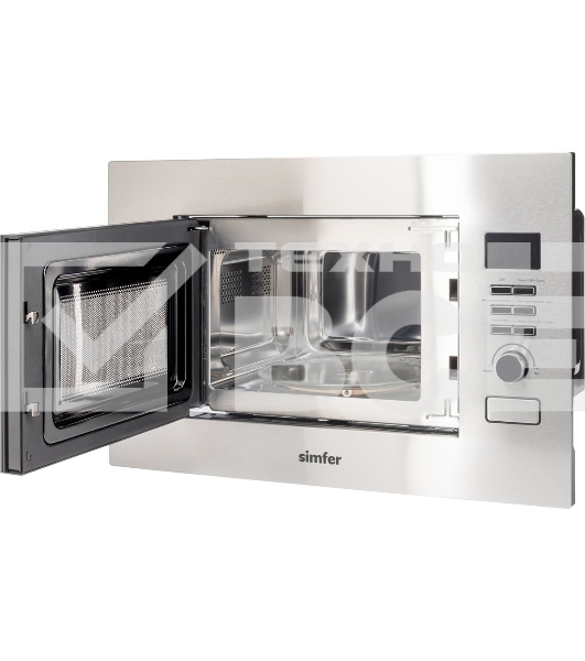 Встраиваемая микроволновая печь SImfer MD2714 22л,1150Вт, гриль, нержавеющая сталь