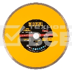 Диск алмазный сплошной Denzel супертонкий, 300 х 25,4 мм, горячее прессование, мокрое резание, фото 1