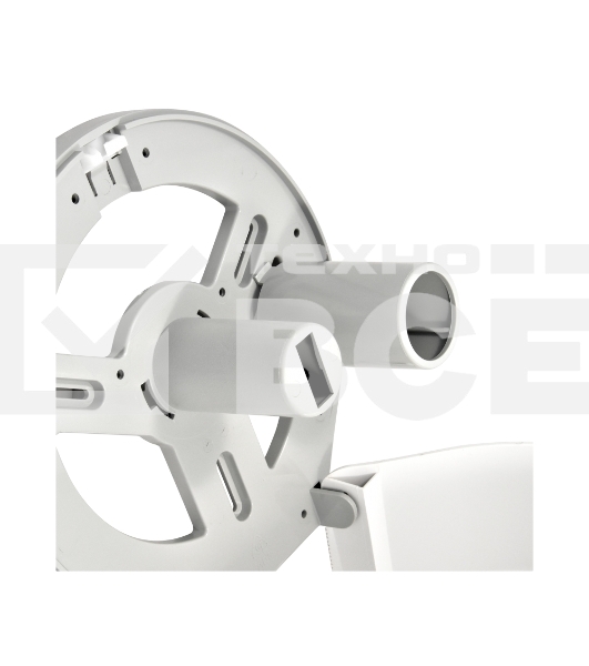 Диспенсер туалетной бумаги Рuff-7130 белый, с замком, ABS-пластик