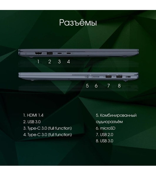 Ноутбук Digma Pro Pactos 16 DN16P3-8CXW01 темно-серый Core i3 1215U 8Gb SSD 256Gb Intel UHD Graphics 16' IPS WUXGA (1920x1200) Windows 11 Professional WiFi BT Cam 5500mAh