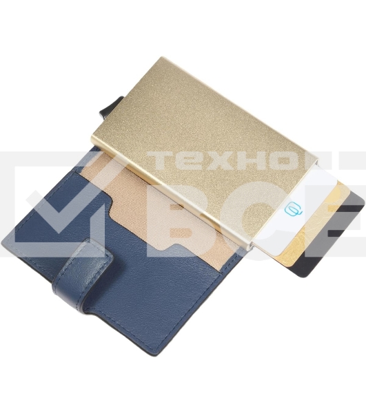 Чехол для кредитных карт Piquadro Lyra PP5649W92R/BLU4 синий натур.кожа