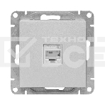 Механизм розетки RJ45 (cat5) EKF UP1-SOA-RJ45-5 алюминий Эпика, фото8