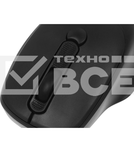 Мышь беспроводная Defender Feam MM-296 черный, 1600 dpi, радиоканал, USB, кнопки - 4