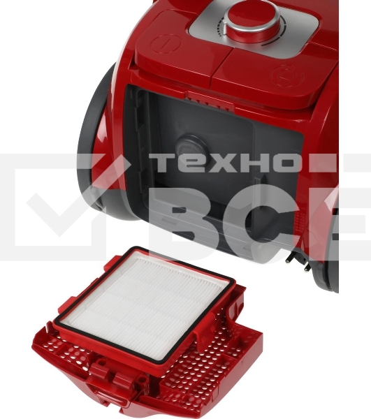 Пылесос Gorenje VC1901GACRCY черный/красный, 280/1900 Вт, уборка сухая, пылесборник контейнер 2.2 л