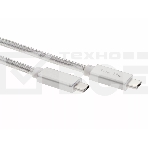 Кабель USB 3.1 Type Cm -- Cm IC 5А 10Gbs длина 1M, Telecom <TC420S> серебряный, фото5