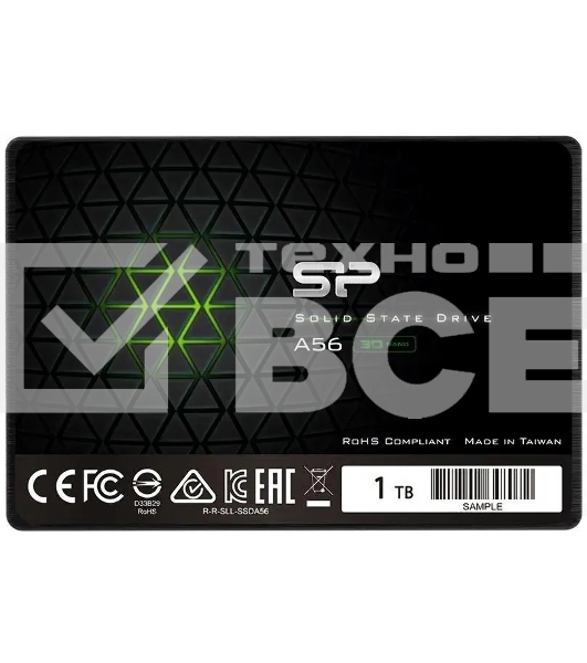 Накопитель SSD Silicon Power Ace A56, 1TB, SATA III, 2.5', R/W 560/530