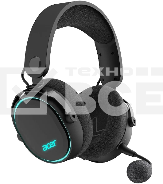 Наушники с микрофоном Acer OHR303 черный мониторные BT/Radio оголовье (ZL.HDSEE.009)