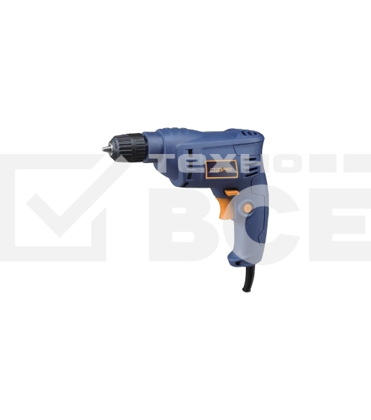 Дрель электрическая MAX-PRO  320 Вт, 0-4200об/мин, быстрозажимной патрон 0,6-6,5мм, 1 кг, резиновые вставки, кор.