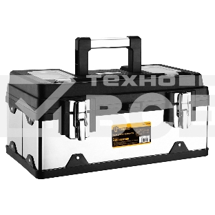 Ящик для инструментов Deko Tool box 18M, 18л, 41x23x19см, серебристый/черный 085-3002