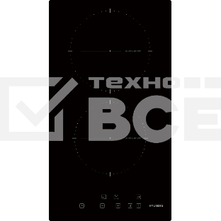 Индукционная варочная поверхность Hyundai HHI 3710 BG независимая, черный