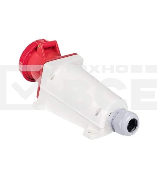 Розетка стационарная наружная EKF 135 ps-135-63-380 63А 380В 3P+РЕ+N IP67
