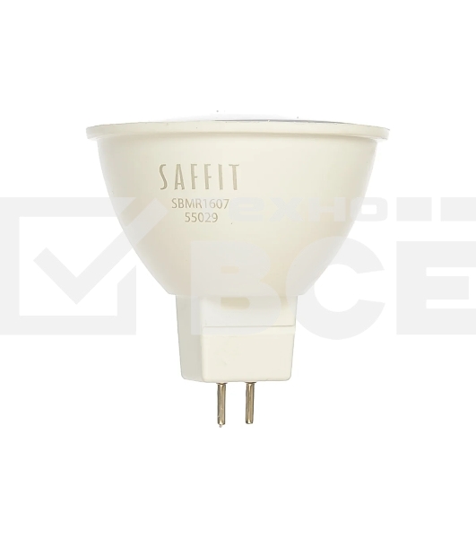 Лампа светодиодная SAFFIT SBMR1607 (55029) 7 вт 230в GU5.3 дневной
