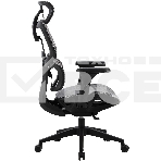 Кресло компьютерное Cactus CS-MC555-GY черный/серый, сетка, фото10