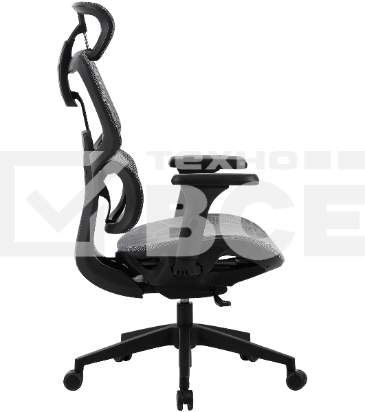 Кресло компьютерное Cactus CS-MC555-GY черный/серый, сетка
