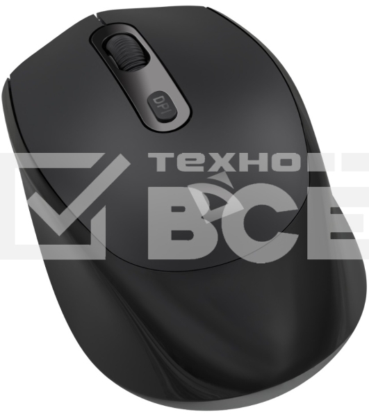 Мышь беспроводная Defender Vision MS-376 черный, 1600 dpi, радиоканал, Bluetooth, USB, кнопки - 4
