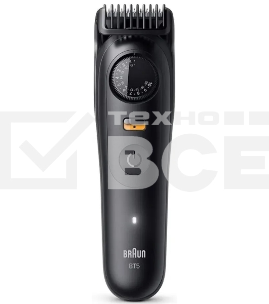 Триммер Braun BT5520 черный (насадок в компл:3шт)