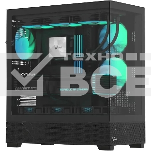 Компьютерный корпус Aerocool/Formula Crystal Z2 Plus FR черный без БП ATX 5x120мм 1xUSB 2.0 2xUSB 3.0 1xUSB3.1 audio bott PSU