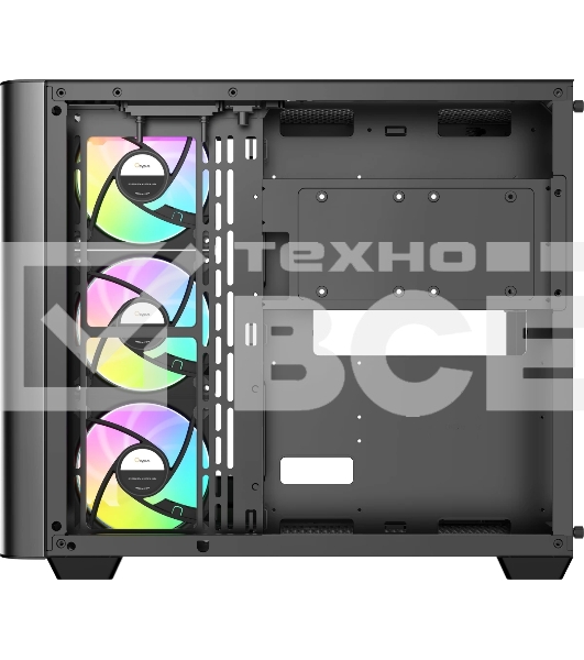 Компьютерный корпус Ocypus Iota C70 BK Curve ARGB Digital (Iota-C70-BKD400CD-GL)