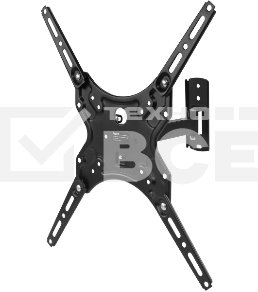 Кронштейн для телевизора Buro MF1 черный 13'-60' макс.25кг настенный поворот и наклон