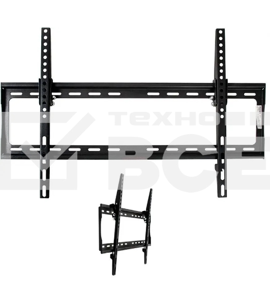 Кронштейн для TV Arm media STEEL-2 new черный, настенный, 32'-90', max 40 кг, 1 ст св., нак. 0°-15°, от ст. 28,5 мм, max VESA 600x400 мм.