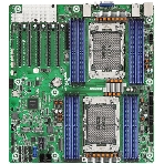 Серверная материнская плата ASRock GNR2D16-2T, 2xE2 (LGA 4710), встроен в процессор, 16xDDR5, 0xSATA, 2xM.2, 5xPCIe 5.0 x16, 1xVGA, 2x10Gb LAN, IPMI, 2xUSB-A 5Gbps, SSI EEB, фото 1