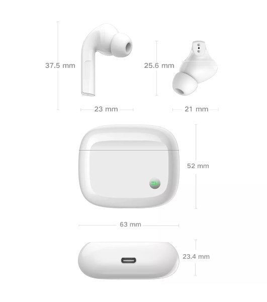 Беспроводные наушники Xiaomi ZMI PurPods Pro Wireless Noise Cancelling Earphone TW100ZM (ZMKTW100GLWH)