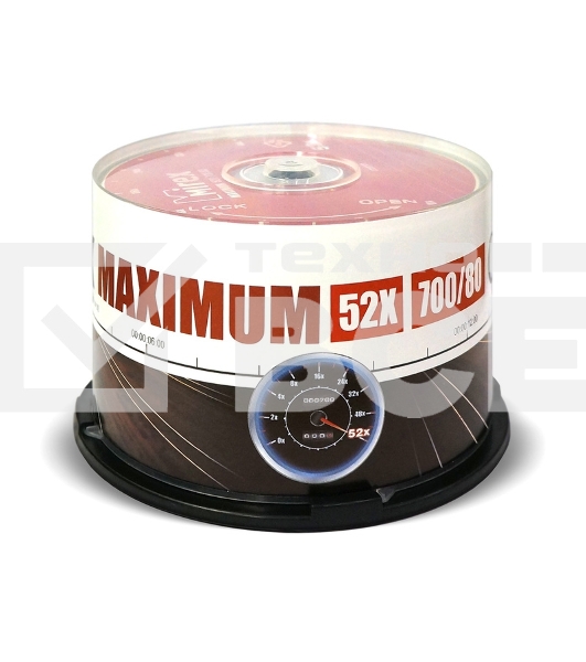 Диск CD-R Mirex 700 Mb, 52х, Maximum, Cake Box (50), (50/300)