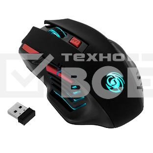 Мышь беспроводная Dialog Gan-Kata MRGK-14UR черный, 1600 dpi, радиоканал, USB, кнопки - 6