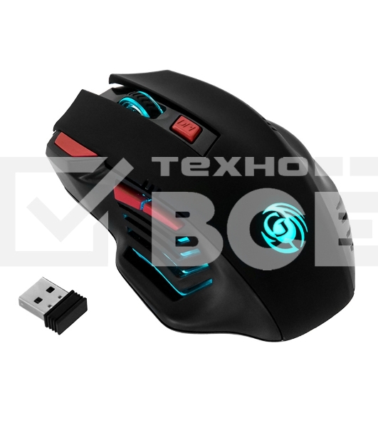 Мышь беспроводная Dialog Gan-Kata MRGK-14UR черный, 1600 dpi, радиоканал, USB, кнопки - 6