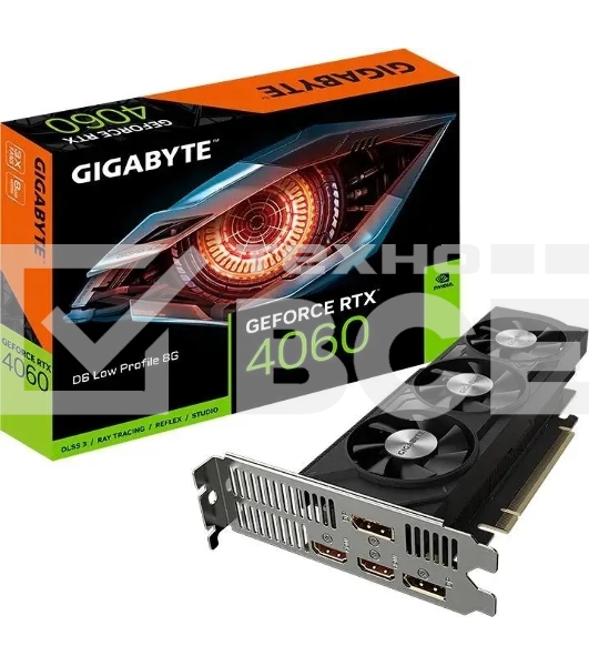 Видеокарта Gigabyte GV-N4060D6-8GL NVIDIA GeForce RTX 4060 8Gb 128bit  PCI-E 4.0 GDDR6 2460/17000 HDMIx2 DPx2 HDCP Ret